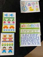 Borduurpatroontjes op kaartjes, totaal 86 stuks, Hobby en Vrije tijd, Borduren en Borduurmachines, Ophalen of Verzenden, Zo goed als nieuw