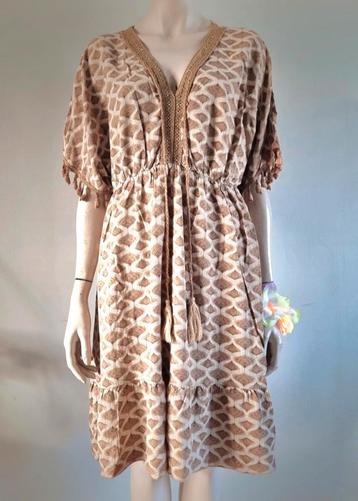 Made in Italy Beige Bruin Goud draadje One Size beschikbaar voor biedingen