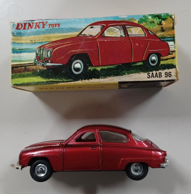 NIEUWE Saab 96 Dinky toys met de originele doos onbespeeld ., Hobby en Vrije tijd, Modelauto's | 1:43, Nieuw, Auto, Dinky Toys
