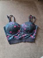 Tropische Bustier Crop Top maat S, Ophalen of Verzenden, Zo goed als nieuw, Overige kleuren, Zonder mouw