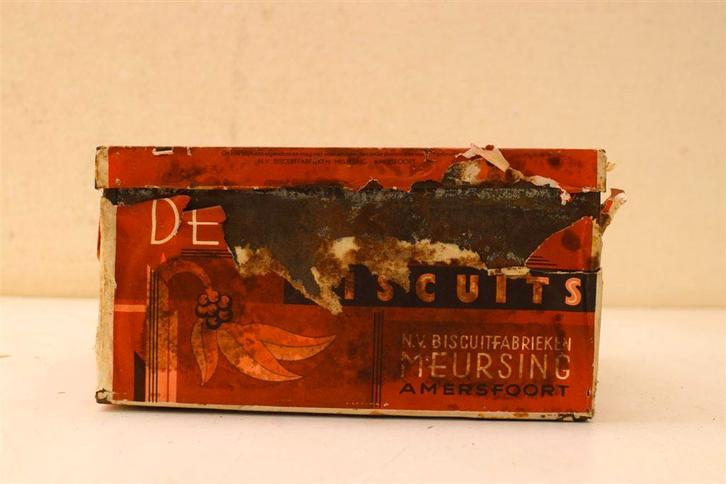 Meursing Delicious Biscuits bewaarblik 49283, Verzamelen, Blikken, Gebruikt, Koek(jes), Ophalen of Verzenden