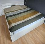 Bed 160 x 200, alles erop en eraan of los, Ophalen, Wit, Tweepersoons, Zo goed als nieuw