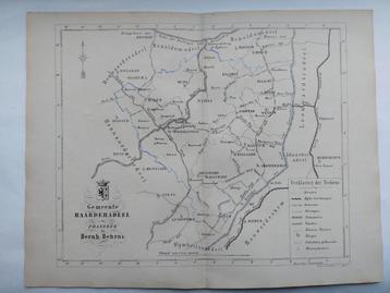 8 / Baarderadeel Friesland Zeldzame litho uit 1861 beschikbaar voor biedingen