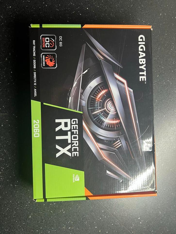 Gigabyte RTX 2060 OC 6GB Grafische Kaart, Computers en Software, Videokaarten, Gebruikt, Nvidia, PCI-Express 3.0, GDDR6, HDMI