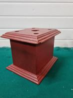 -	Stoof vintage van hout met hartje, Verzamelen, Retro, Ophalen of Verzenden