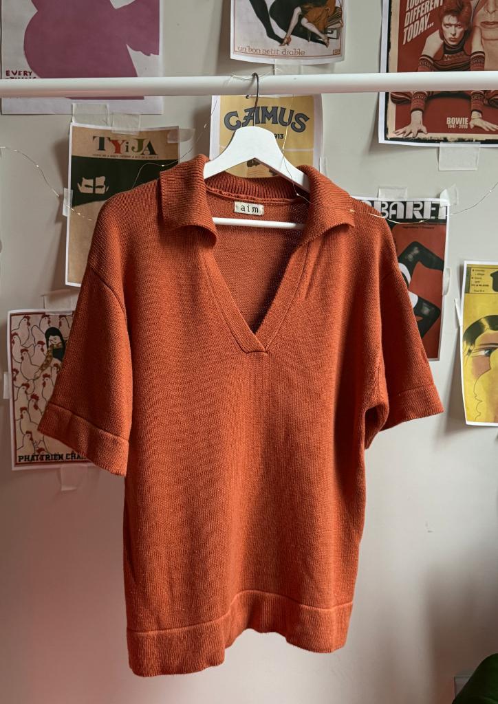 Terracotta Sweater, Kleding | Dames, Blouses en Tunieken, Zo goed als nieuw, Maat 38/40 (M), Oranje, Ophalen