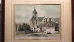 Litho, ingekleurd Vianen. In lijst, Mieling, Antiek en Kunst, Ophalen of Verzenden