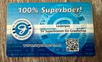 Ledenpas SV Superboeren De Graafschap, Verzamelen, Ophalen, Buitenlandse clubs, Poster, Plaatje of Sticker