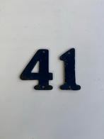 Vintage Huisnummers/, Ophalen of Verzenden, Gebruikt