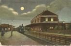 Bussum Station met stoomtrein 1909, Verzenden, Gebruikt, Trein, Kaart of Prent
