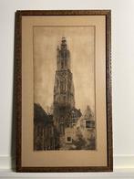 Dirk Harting - ets van de Lieve Vrouwentoren te Amersfoort, Antiek en Kunst, Ophalen of Verzenden
