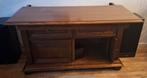Vintage Houten TV-Meubel met Draaibaar Topblad, Huis en Inrichting, Kasten | Televisiemeubels, Ophalen, Gebruikt, Vintage, 50 tot 100 cm