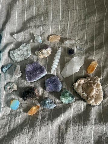 Collectie halfedelstenen en mineralen beschikbaar voor biedingen