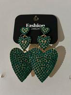 Nieuwe Yehwang oorbellen hartjes groen, Sieraden, Tassen en Uiterlijk, Oorbellen, Overige materialen, Hangers, Nieuw, Ophalen of Verzenden