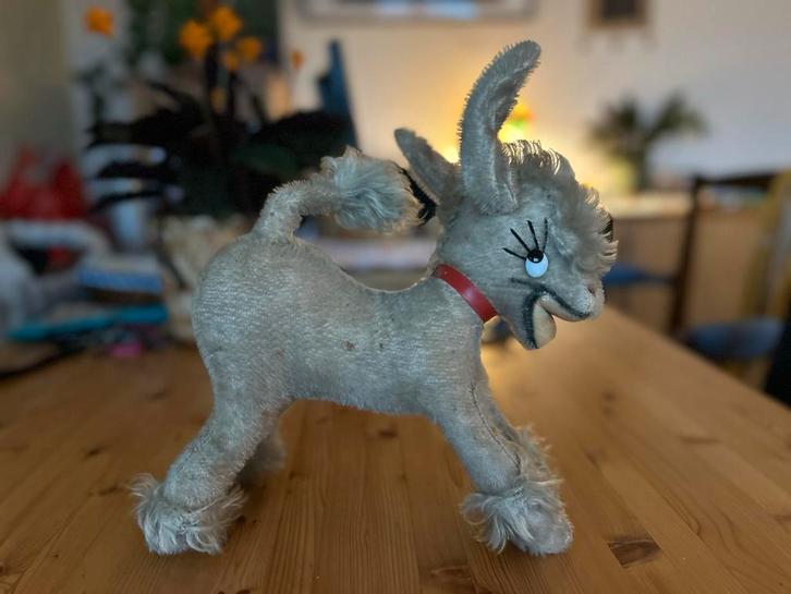 Vintage Steiff Ezel - Lachende Mufti, jaren '60, Antiek en Kunst, Antiek | Speelgoed, Ophalen of Verzenden