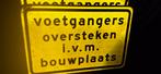 Verkeersbord voetgangers oversteken 2x, Ophalen of Verzenden, Nieuw