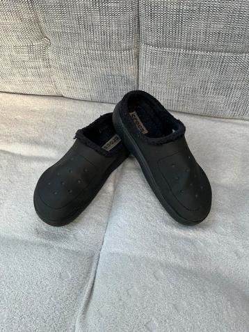 Merk:Crocs muiltje maat m5/w7 kleur zwart & gevoerd. beschikbaar voor biedingen