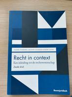 Jeanne Gaakeer - Recht in context 6e druk, Boeken, Jeanne Gaakeer; Marc Loth; Sanne Taekema, Sociale wetenschap, Ophalen of Verzenden