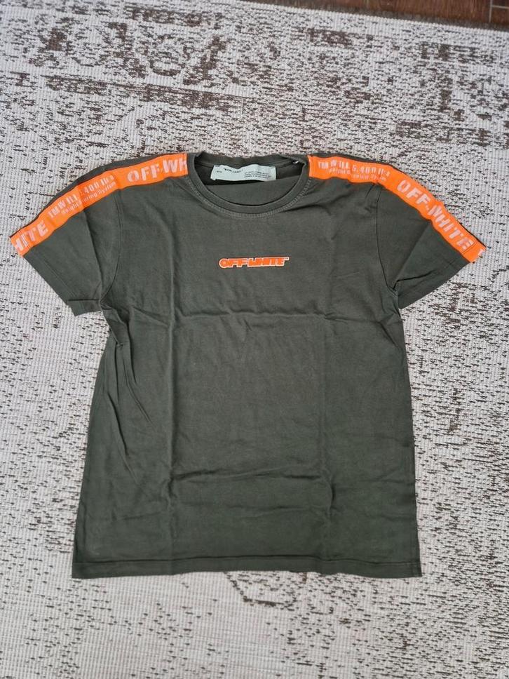 Off-white T-shirt heren maat M groen/oranje, Kleding | Heren, T-shirts, Zo goed als nieuw, Maat 48/50 (M), Groen, Ophalen of Verzenden