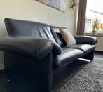 Twee Desede banken – Blauw leer, Huis en Inrichting, Banken | Bankstellen, Ophalen, Gebruikt, 150 tot 200 cm, Driepersoons