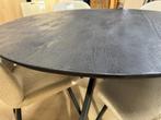 Mangohout Ronde eetkamertafel + 4 stoelen Setprijs!, Huis en Inrichting, Ophalen, Rond, Nieuw, Mangohout, landelijk, industrieel