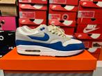 Nike air max 1 anniversary blue, Kleding | Heren, Schoenen, Ophalen of Verzenden, Zo goed als nieuw, Blauw