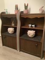 2 vintage kastjes zwart barok dressoir eethoek salontafel, Ophalen, Zo goed als nieuw