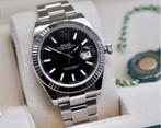 Rolex Datejust Black, Sieraden, Tassen en Uiterlijk, Horloges | Heren, Nieuw, Staal, Ophalen of Verzenden, Staal