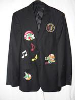 Leuk zwart OETELDONK/DEN BOSCH jas met emblemen (7), Ophalen, Carnaval, Zo goed als nieuw, Kleding