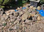 Zwerkeien, grind en zwart zand, Tuin en Terras, Grind, Keien en Split, Ophalen, Gebruikt, Overige materialen, Kei