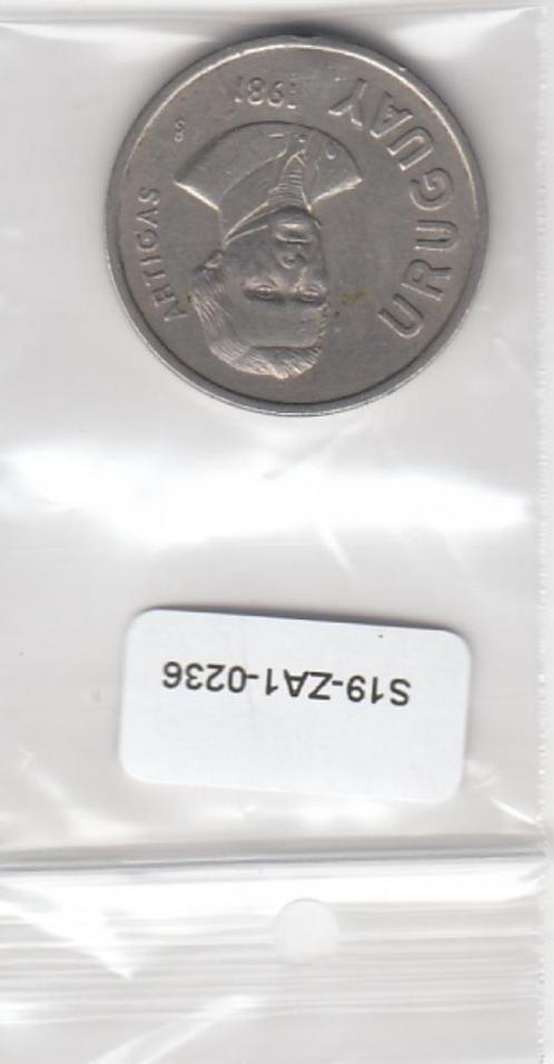 S19-ZA1-0236 Uruguay 10 Nuevo Peso 1981  KM79 VF, Postzegels en Munten, Munten | Amerika, Zuid-Amerika, Verzenden