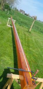 houten scheepsmast platbodemmast 740cm lang  voet 152x152mm, Watersport en Boten, Bootonderdelen, Ophalen, Gebruikt, Tuigage en Masten