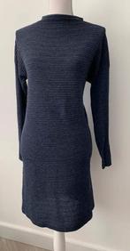Donker blauwe Yacqueline de Yong rib Jurk maat M!, Kleding | Dames, Jurken, Maat 38/40 (M), Zo goed als nieuw, Boven de knie, Jacqueline de Yong