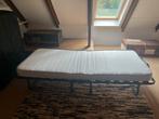 Logeerbed / Klapbed Malpensa (Leen Bakker), Huis en Inrichting, Ophalen, 90 cm, Eenpersoons, Zwart