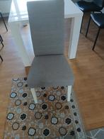 Witte tafel met 6 stoelen, Huis en Inrichting, Stoelen, Ophalen, Hout, Wit, Zo goed als nieuw