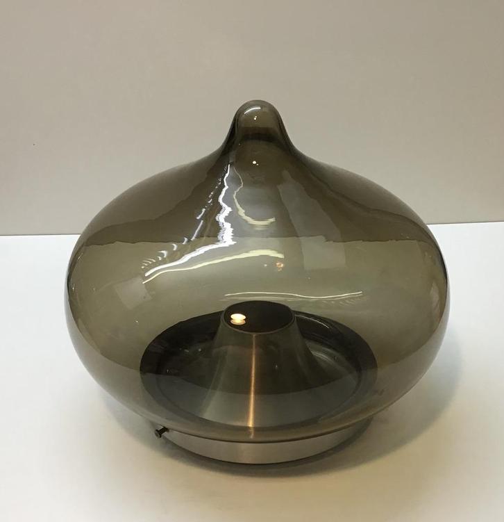 Vintage gave plafond lamp van het merk Dijkstra NL, Huis en Inrichting, Lampen | Plafondlampen, Zo goed als nieuw, Glas, Ophalen of Verzenden
