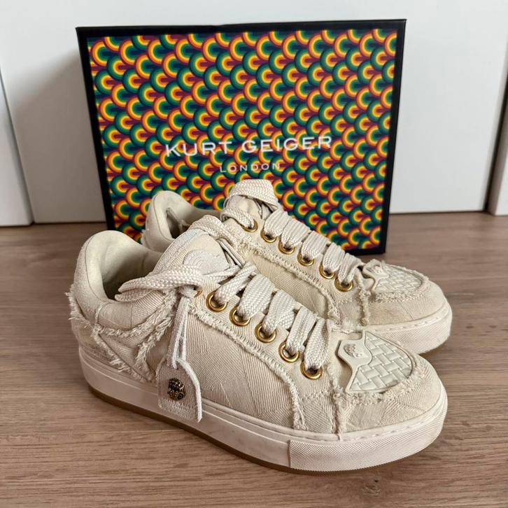 Kurt geiger sneakers maat 38, Kleding | Dames, Schoenen, Zo goed als nieuw, Sneakers of Gympen, Beige, Ophalen of Verzenden