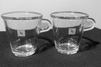2 Nespresso Lungo mokken met gesloten oor.H. 8 cm D. 7,5 cm., Huis en Inrichting, Keuken | Servies, Ophalen of Verzenden, Overige stijlen