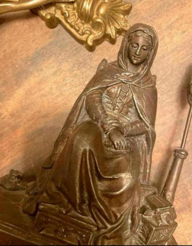 Zware religieuze Altaar stukken Maria /Madonna, Antiek en Kunst, Antiek | Religie, Ophalen of Verzenden