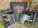 10 antieke stalraampjes oude dakvensters, van gietijzer, Doe-het-zelf en Verbouw, Glas en Ramen, Ophalen, Gebruikt, Minder dan 80 cm