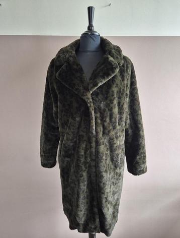 Carnavals bontjas Panterprint Groen maat XL Jas thema panter beschikbaar voor biedingen