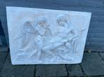 Design Toscano Eros en Dionysus hoogreliëf gipsen. Wandplaat, Ophalen, Zo goed als nieuw