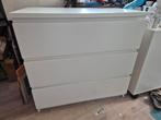 IKEA Malm Kast met 3 Laden - Wit, Huis en Inrichting, Kasten | Ladekasten, Ophalen, Overige materialen, Gebruikt, 50 tot 100 cm