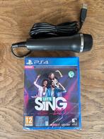 Let's Sing 2023 PS4 + Microfoon nieuw in folie, Muziek, Nieuw, Eén computer, Ophalen of Verzenden