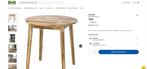 Acaciahout Ronde Tafel, Ophalen, 50 tot 100 cm, Rond, 50 tot 100 cm
