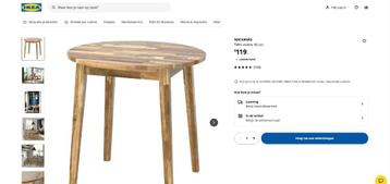 Acaciahout Ronde Tafel beschikbaar voor biedingen