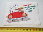 sticker GRUNDIG autoradio's zó hoort het !  *, Ophalen, Zo goed als nieuw