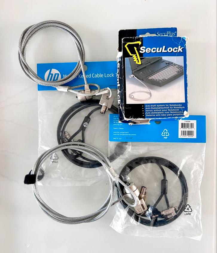 Verschillende Master Keyed Cable Lock 10mm, Computers en Software, Pc- en Netwerkkabels, Nieuw, Ophalen