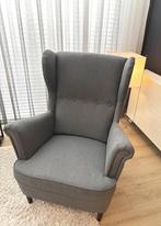 Ikea Strandmon fauteuil grijs z.g.a.n., Huis en Inrichting, Fauteuils, Ophalen, 75 tot 100 cm, Zo goed als nieuw, Stof