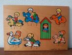 Vintage houten Simplex Toys puzzel Draaimolen